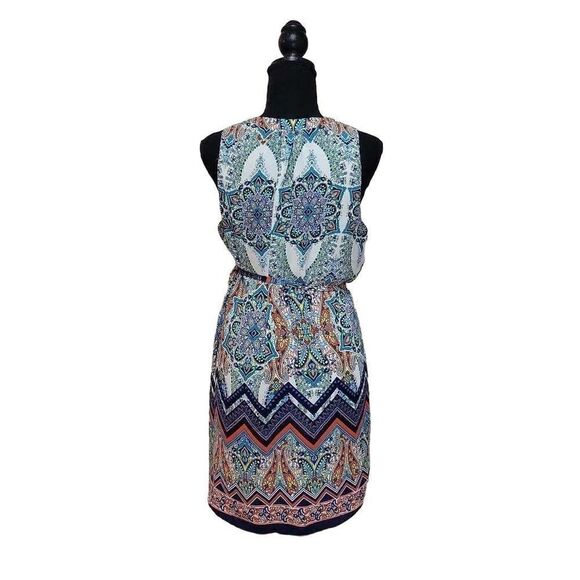 Renee C. Sleeveless V-Neck Sheath Midi Dress - Picture 2 of 8